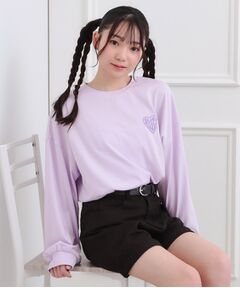 PINK-latte / ピンク ラテ Tシャツ | メルトハートビッグチュニックロンT