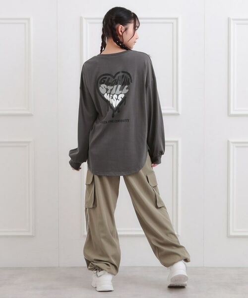 PINK-latte / ピンク ラテ Tシャツ | メルトハートビッグチュニックロンT | 詳細10