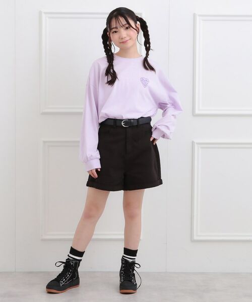 PINK-latte / ピンク ラテ Tシャツ | メルトハートビッグチュニックロンT | 詳細12