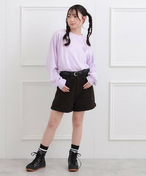 PINK-latte / ピンク ラテ Tシャツ | メルトハートビッグチュニックロンT | 詳細13