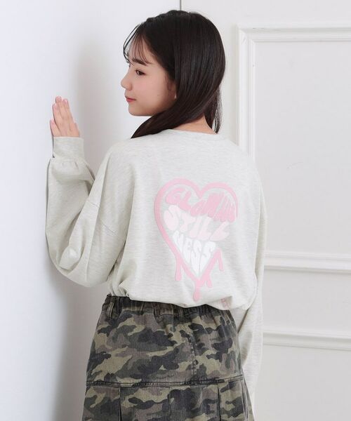 PINK-latte / ピンク ラテ Tシャツ | メルトハートビッグチュニックロンT | 詳細15