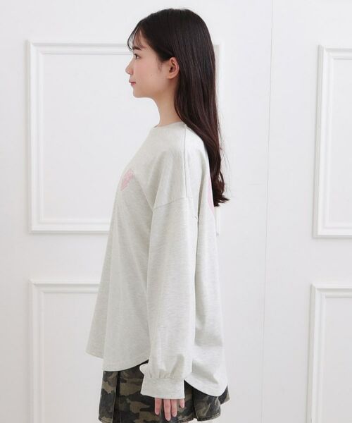 PINK-latte / ピンク ラテ Tシャツ | メルトハートビッグチュニックロンT | 詳細2