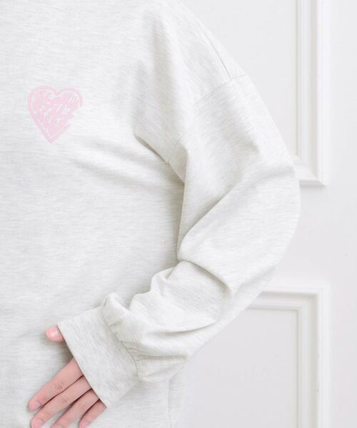 PINK-latte / ピンク ラテ Tシャツ | メルトハートビッグチュニックロンT | 詳細5