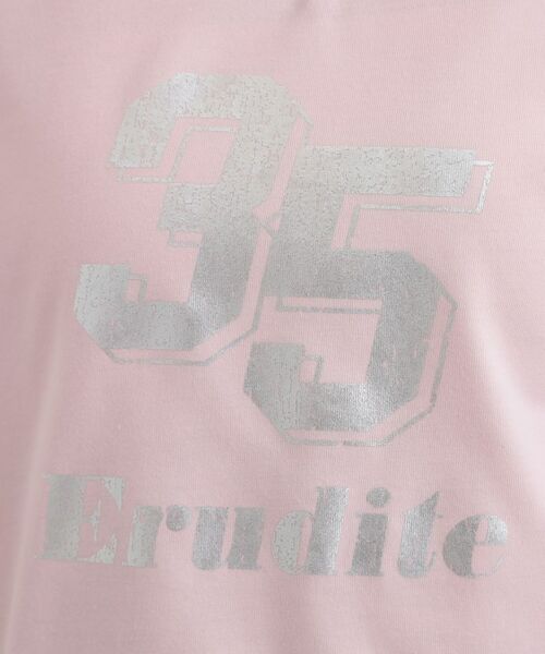 PINK-latte / ピンク ラテ カットソー | 衿付き箔ナンバーロンT | 詳細15