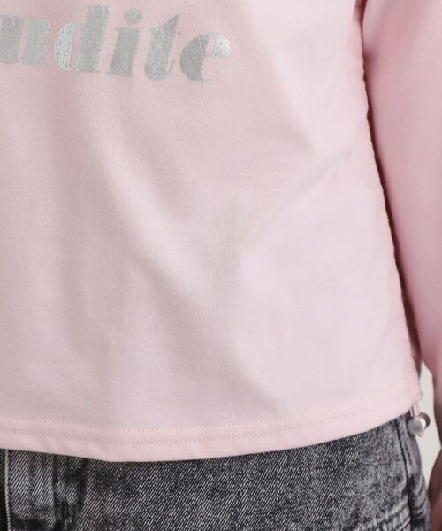 PINK-latte / ピンク ラテ カットソー | 衿付き箔ナンバーロンT | 詳細6