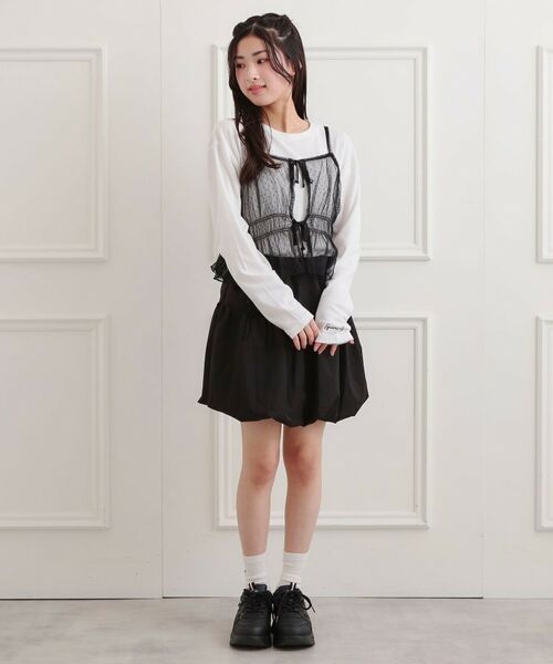 PINK-latte / ピンク ラテ その他トップス | ドットチュールキャミ＋ロンTセット | 詳細16