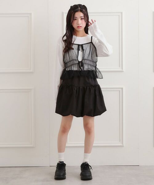 PINK-latte / ピンク ラテ その他トップス | ドットチュールキャミ＋ロンTセット | 詳細17