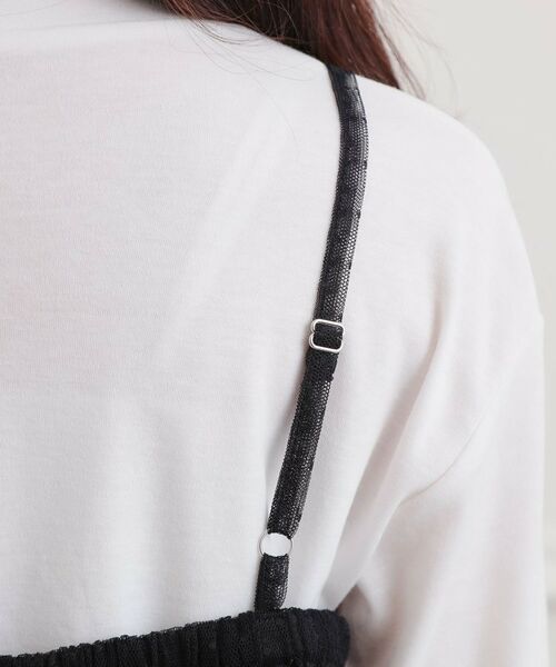 PINK-latte / ピンク ラテ その他トップス | ドットチュールキャミ＋ロンTセット | 詳細6