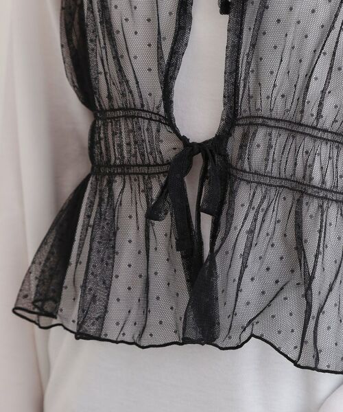 PINK-latte / ピンク ラテ その他トップス | ドットチュールキャミ＋ロンTセット | 詳細7