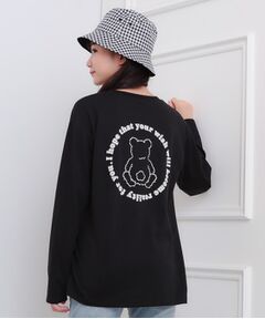 PINK-latte / ピンク ラテ Tシャツ | フロッキーくまちゃんロンT