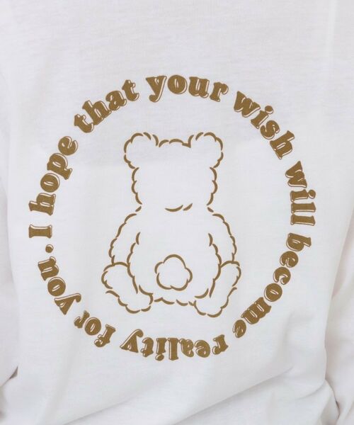 PINK-latte / ピンク ラテ Tシャツ | フロッキーくまちゃんロンT | 詳細11