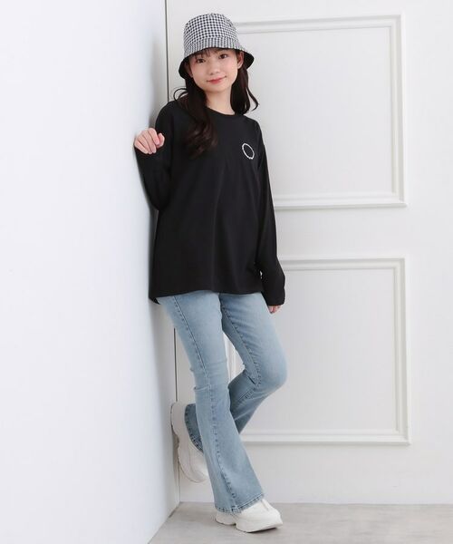 PINK-latte / ピンク ラテ Tシャツ | フロッキーくまちゃんロンT | 詳細13