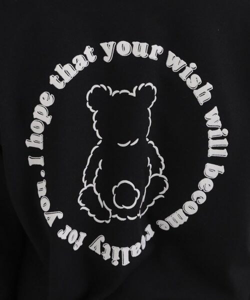 PINK-latte / ピンク ラテ Tシャツ | フロッキーくまちゃんロンT | 詳細15