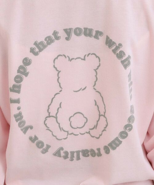 PINK-latte / ピンク ラテ Tシャツ | フロッキーくまちゃんロンT | 詳細18