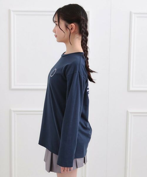 PINK-latte / ピンク ラテ Tシャツ | フロッキーくまちゃんロンT | 詳細2