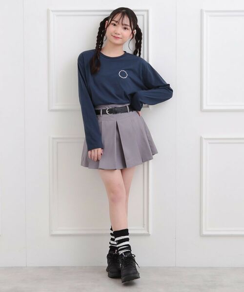 PINK-latte / ピンク ラテ Tシャツ | フロッキーくまちゃんロンT | 詳細20