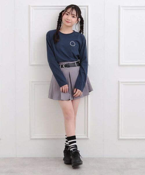 PINK-latte / ピンク ラテ Tシャツ | フロッキーくまちゃんロンT | 詳細21