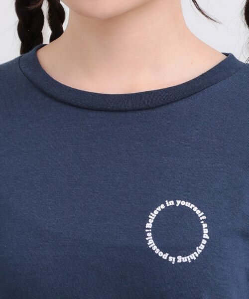 PINK-latte / ピンク ラテ Tシャツ | フロッキーくまちゃんロンT | 詳細4