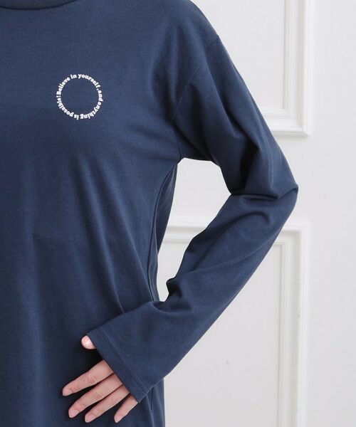 PINK-latte / ピンク ラテ Tシャツ | フロッキーくまちゃんロンT | 詳細5