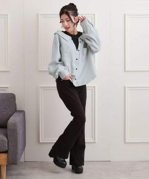 PINK-latte / ピンク ラテ カットソー | シャツドッキング長袖プルオーバー | 詳細15