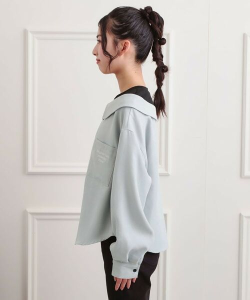 PINK-latte / ピンク ラテ カットソー | シャツドッキング長袖プルオーバー | 詳細2