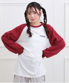 PINK-latte / ピンク ラテ Tシャツ | ラグランサガラチュニックロンT