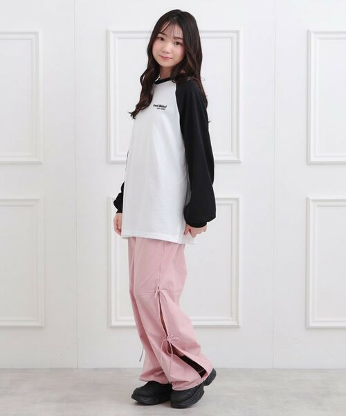 PINK-latte / ピンク ラテ Tシャツ | ラグランサガラチュニックロンT | 詳細10