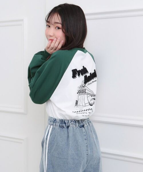 PINK-latte / ピンク ラテ Tシャツ | ラグランサガラチュニックロンT | 詳細12