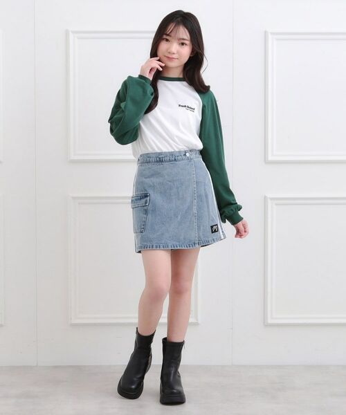 PINK-latte / ピンク ラテ Tシャツ | ラグランサガラチュニックロンT | 詳細14