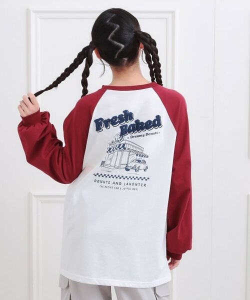 PINK-latte / ピンク ラテ Tシャツ | ラグランサガラチュニックロンT | 詳細16