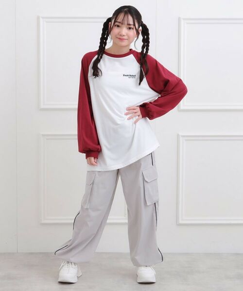 PINK-latte / ピンク ラテ Tシャツ | ラグランサガラチュニックロンT | 詳細17