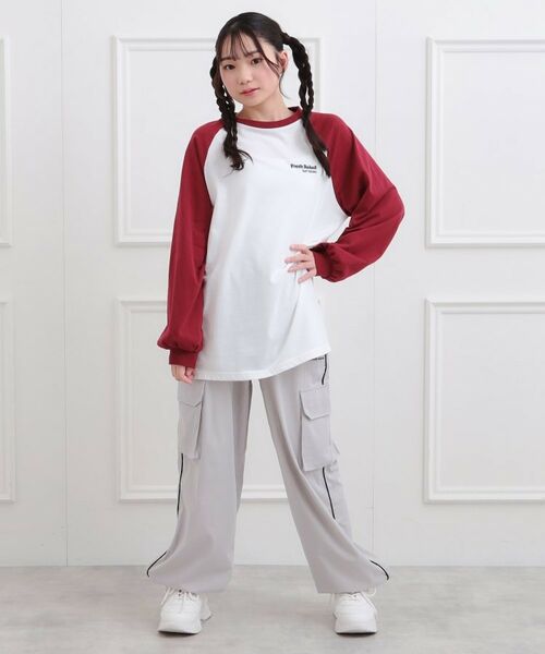 PINK-latte / ピンク ラテ Tシャツ | ラグランサガラチュニックロンT | 詳細18