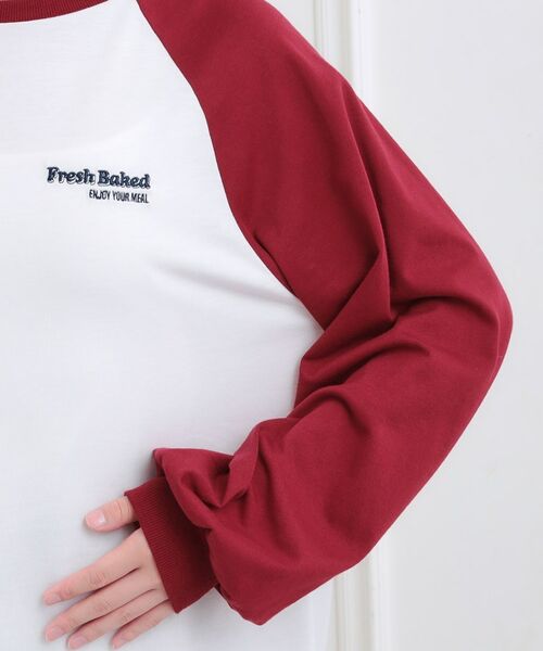 PINK-latte / ピンク ラテ Tシャツ | ラグランサガラチュニックロンT | 詳細5