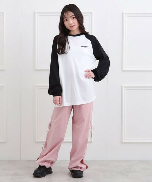 PINK-latte / ピンク ラテ Tシャツ | ラグランサガラチュニックロンT | 詳細9