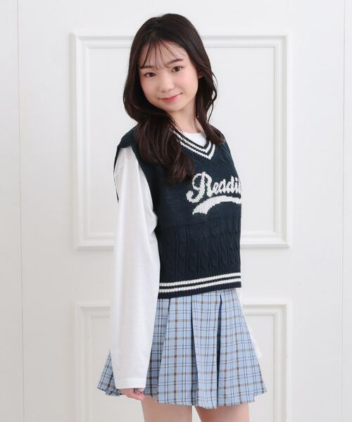 PINK-latte / ピンク ラテ ベスト | 【セットアイテム】ニットベスト＋ロンT | 詳細20