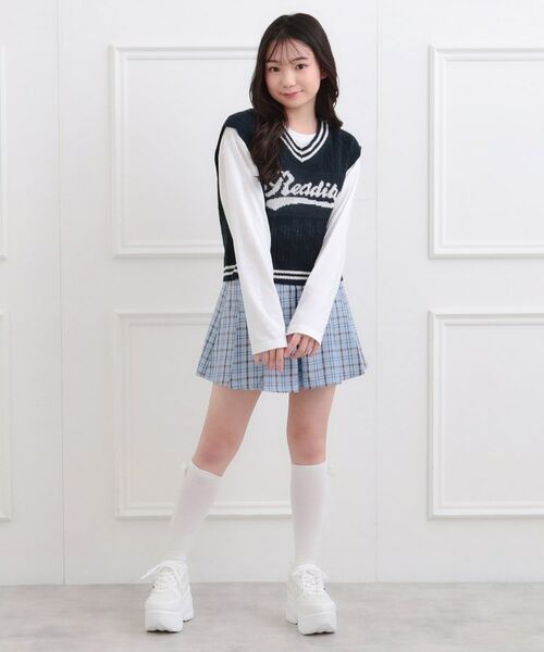 PINK-latte / ピンク ラテ ベスト | 【セットアイテム】ニットベスト＋ロンT | 詳細22