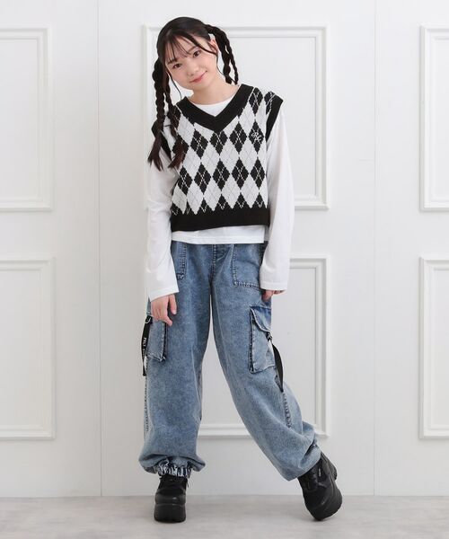 PINK-latte / ピンク ラテ ベスト | 【セットアイテム】ニットベスト＋ロンT | 詳細29