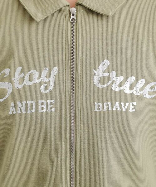 PINK-latte / ピンク ラテ カットソー | 衿付きダブルジップテレコ | 詳細19