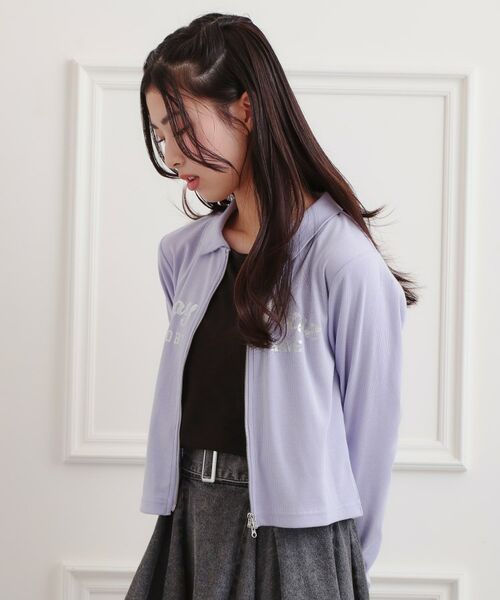 PINK-latte / ピンク ラテ カットソー | 衿付きダブルジップテレコ | 詳細20