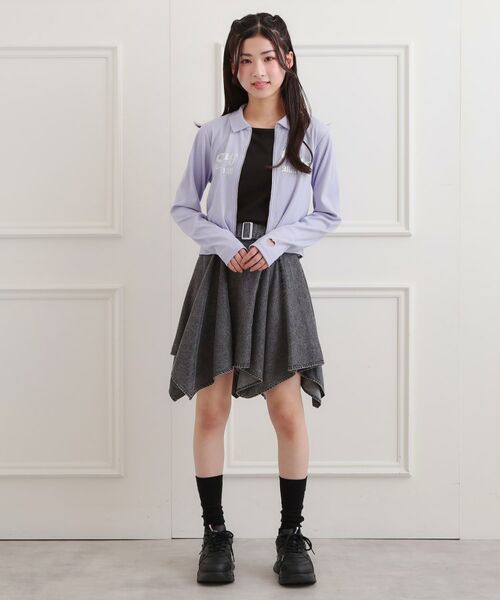 PINK-latte / ピンク ラテ カットソー | 衿付きダブルジップテレコ | 詳細22