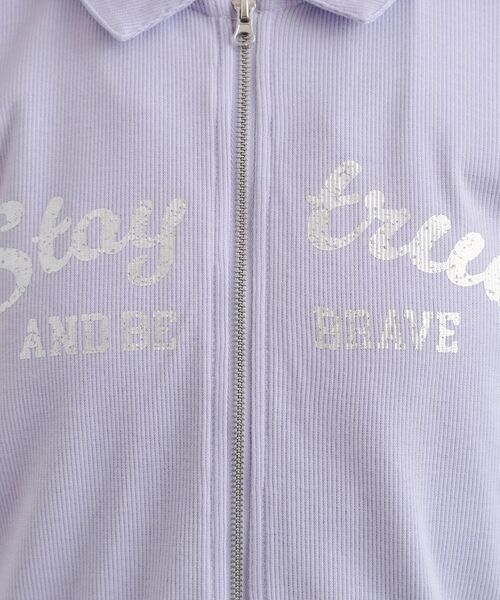 PINK-latte / ピンク ラテ カットソー | 衿付きダブルジップテレコ | 詳細23