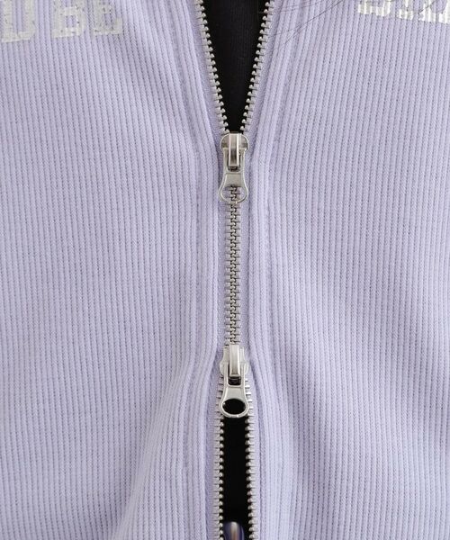 PINK-latte / ピンク ラテ カットソー | 衿付きダブルジップテレコ | 詳細7