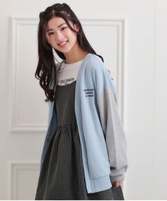 PINK-latte / ピンク ラテ カーディガン・ボレロ | バックカレッジVネックカーディガン