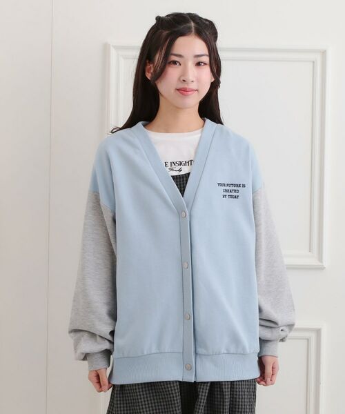 PINK-latte / ピンク ラテ カーディガン・ボレロ | バックカレッジVネックカーディガン | 詳細1