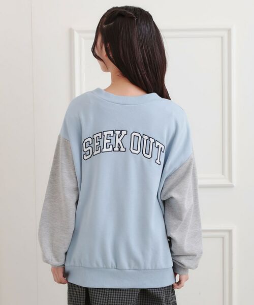 PINK-latte / ピンク ラテ カーディガン・ボレロ | バックカレッジVネックカーディガン | 詳細3