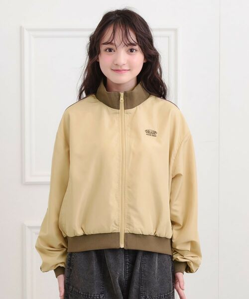 PINK-latte / ピンク ラテ レザーブルゾン・ジャケット | ライントラックジャケット | 詳細1