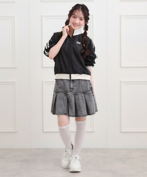 PINK-latte / ピンク ラテ レザーブルゾン・ジャケット | ライントラックジャケット | 詳細10