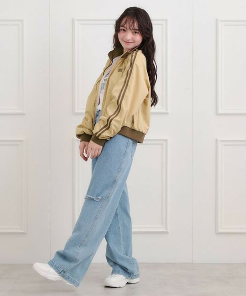 PINK-latte / ピンク ラテ レザーブルゾン・ジャケット | ライントラックジャケット | 詳細15