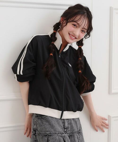 PINK-latte / ピンク ラテ レザーブルゾン・ジャケット | ライントラックジャケット | 詳細9