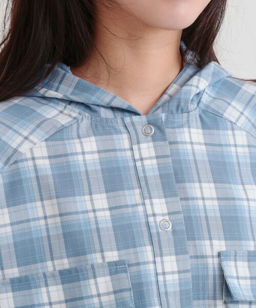 PINK-latte / ピンク ラテ レザーブルゾン・ジャケット | フード付きライトブルゾン | 詳細4